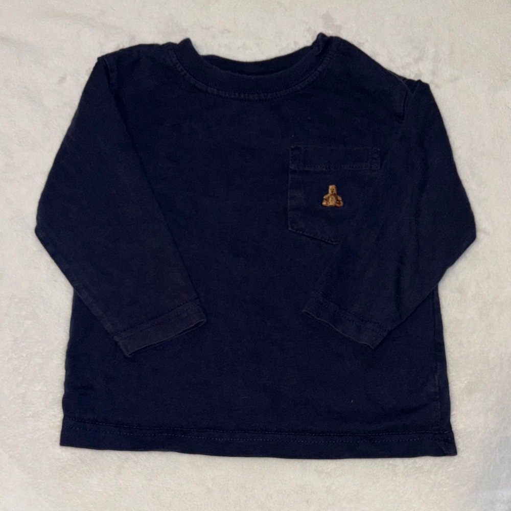 baby gap Navy Blue Kids Long Sleeve Shirt
